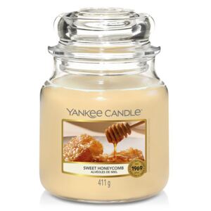 Yankee Candle galbene parfumata lumanare Sweet Honeycomb Classic mijlocie