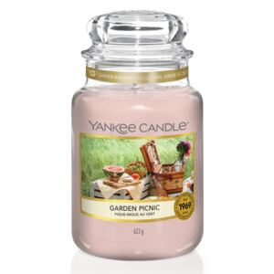 Yankee Candle roz parfumata lumanare Garden Picnic Classic mare