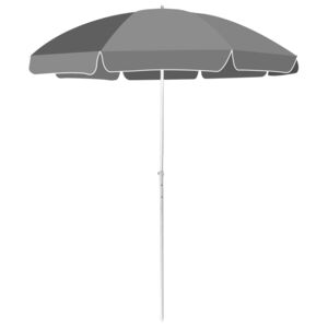 Umbrelă de plajă, antracit, 180 cm