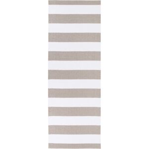 Covor potrivit pentru exterior Narma Birkas, 70 x 300 cm, maro - alb