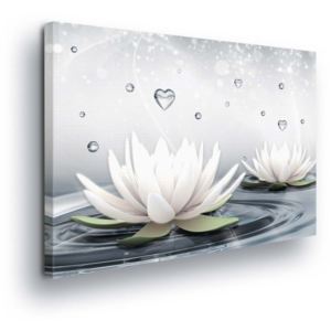 Tablou - Diamond Water Lilies III 100x75 cm