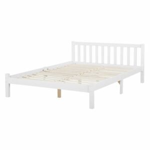 Cadru de pat Zebulon, lemn, alb, 70 x 208 cm