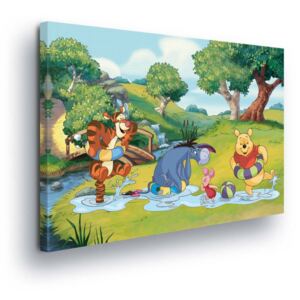 Tablou - Disney Winnie the Pooh at the River 60x40 cm