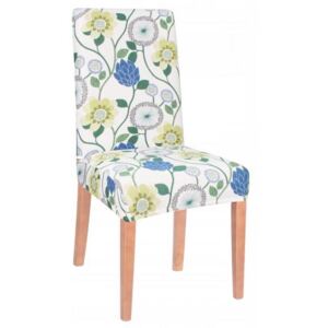 Husa scaun dining/bucatarie, din spandex, model floral, multicolor