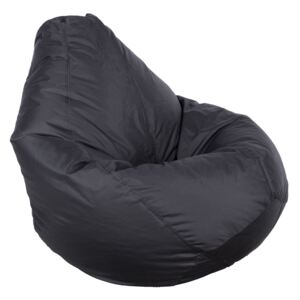 Fotoliu Bean Bag BIG, tip para din material textil, diametru 73cm, culoare negru