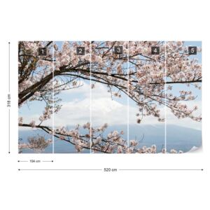 Fototapet GLIX - Cherry Blossom Tree Tapet nețesute - 520x318 cm