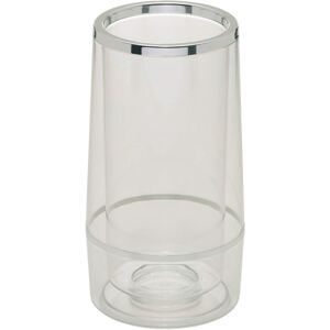 Racitor pentru sticle, din plastic, Glacette Satin Transparent, Ø13xH24 cm