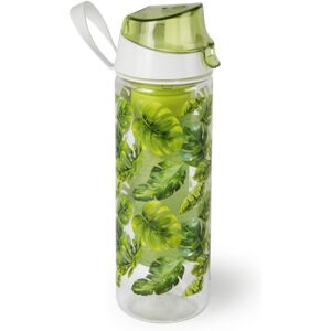 Sticla apa cu infuzor pentru fructe, 750 ml, Ø7xH24 cm, Foliage Verde