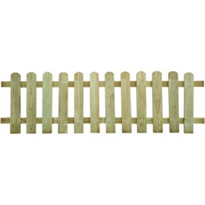 Gard din șipci, 200 x 60 cm, lemn de pin tratat, FSC