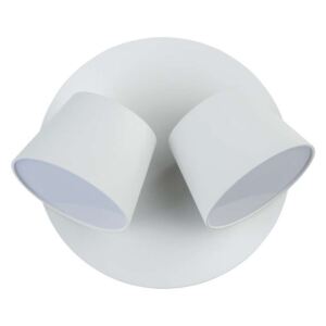 Aplică albă Debrah, 13x18 cm, metal/ aluminiu/ acril, alb