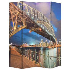 Paravan de cameră pliabil, 160 x 180 cm, Sydney Harbour Bridge