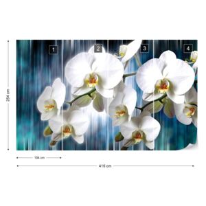 Fototapet GLIX - Flowers Orchids 2 Tapet nețesute - 416x254 cm