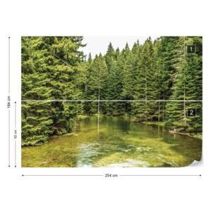 Fototapet GLIX - River Forest Nature Papírová tapeta - 254x184 cm