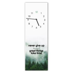 Styler Ceas de perete din sticlă - Great Things | Dimensiuni: 20x60 cm
