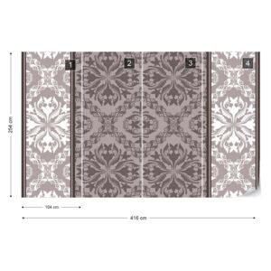 Fototapet GLIX - Vintage Pattern + adeziv GRATUIT Tapet nețesute - 416x254 cm