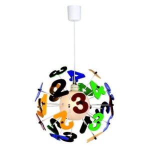Pendul multicolor Numbers Kelektron 1xE27