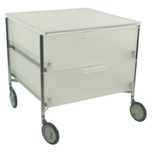 Roll box-uri Kartell - Mobil Chest of Drawers - with wheels, 2 drawers, ice-colour