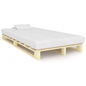Cadru de pat din paleti 120 x 200 cm lemn masiv de pin