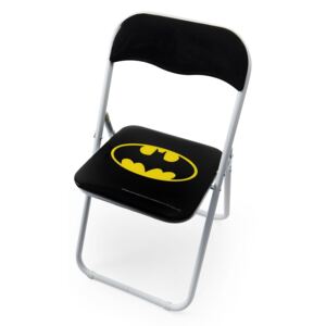 Scaun pliabil pentru copii, din metal si PVC, l44xA44xH80 cm, Superhero Batman