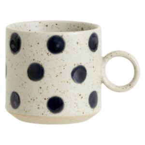 Ceasca bej nisipiu/albastra din ceramica 270 ml Grainy Dot Cup Nordal