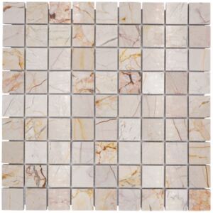 Mozaic marmură Golden crem polișat MOS 32/2807 30,5x30,5 cm