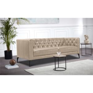 Canapea Chesterfield Narmada bej 211/86/75 cm