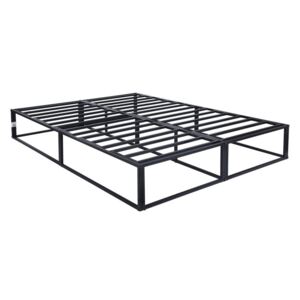Cadru pat Denice din metal, negru, 150cm L x 200cm L x 30cm H