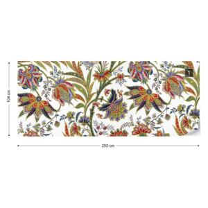Fototapet GLIX - Vintage Floral Pattern 0 + adeziv GRATUIT Tapet nețesute - 250x104 cm