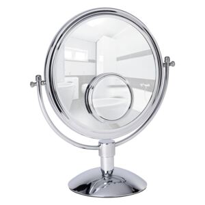 Oglindă cosmetică cromată Wenko Grando, înălțime 37 cm