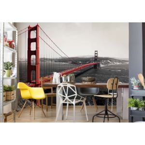 Fototapet - City Golden Gate Bridge Vliesová tapeta - 206x275 cm