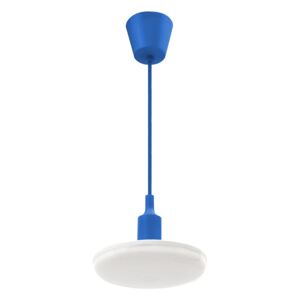 Lustră LED pe cablu ALBENE 1xLED/18W/230V albastru