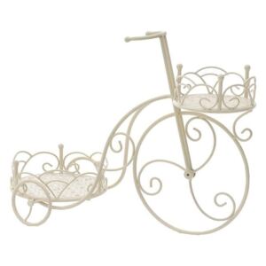 Suport metalic flori Bicicleta ivoire 60cm x 25cm x 45cm