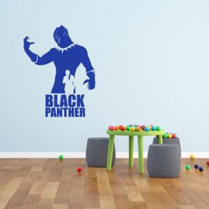 GLIX Avengers Black Panther - autocolant de perete Albastru 90x60 cm