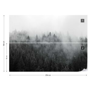 Fototapet GLIX - Trees In The Mist 2 Tapet nețesute - 254x184 cm