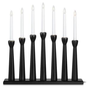 Decoratiune luminoasa neagra din lemn cu 7 becuri Maseskar Black Markslojd