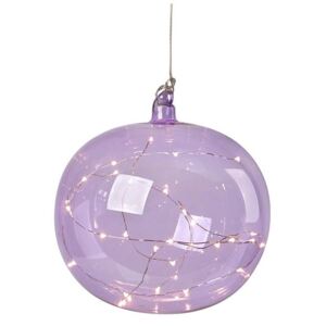 Decoratiune luminoasa suspendabila din sticla Lina Purple Markslojd
