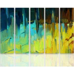 CARO Tablou pe pânză - Abstract Landscape 2 100x70 cm