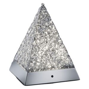 Trio R52241106 Lampa de masa de noapte aluminiu aluminiu incl. 1 x SMD, 5,5W, 3000K, 430Lm H:20,5cm, W:15,2cm