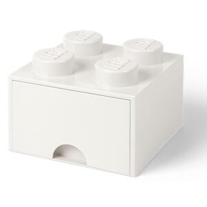 Cutie pătrată pentru depozitare LEGO®, alb