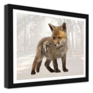 CARO Imagine în cadru - Small Fox 40x30 cm Negru