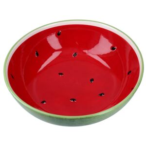 Bol din ceramică 27cm Watermelon - Rosu/Verde