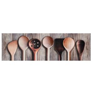 Covor maro bucatarie din poliamide 45x140 cm Cooking Spoons Zala Living