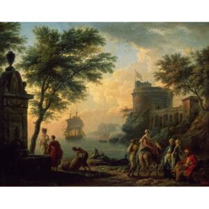 Claude Joseph Vernet - Seaport, 1763 Reproducere