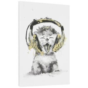 [art.work] Design fotografie de perete imprimata pe hartie pergament - pisicuta - cu rama ascunsa - 45x30x2,8cm
