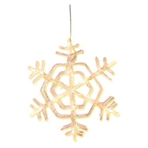 Stea luminoasă suspendată Best Season Crystal Snowflake, 30 cm