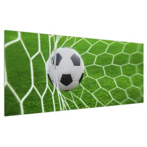 Tablou cu mingea de footbal în plasă (Modern tablou, K013872K12050)