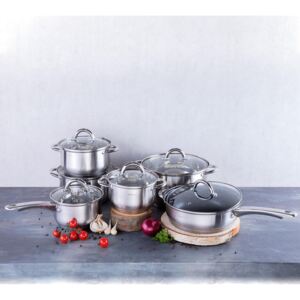 Set de cratiţe din inox CHEF, 12 piese