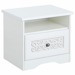 Noptiera Home Affaire Lucy, alb, 54 x 42 x 47 cm