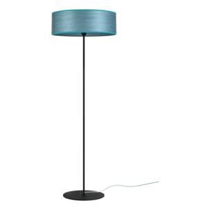 Lampadar din furnir natural Bulb Attack Ocho XL, ⌀ 45 cm, albastru