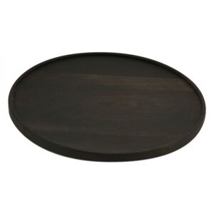 Platou negru din lemn de mango 50 cm Jasse Big Vtwonen